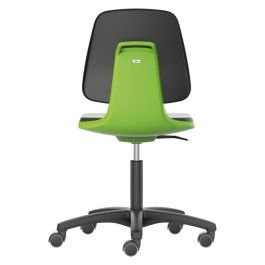 Scaun de lucru LABSIT 2, reglabil 450–650 mm, cu roți, verde | 9123-MG01-3280