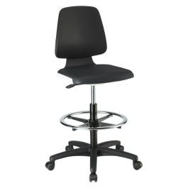 Scaun de lucru LABSIT 4, alb, reglabil 560–810 mm, suport pentru picioare [9125-MG01-3403]