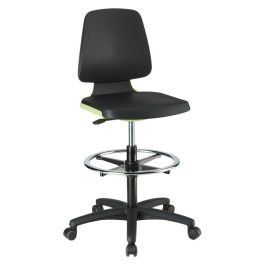 Scaun de lucru LABSIT 4, verde PU, reglabil 560–810 mm cu suport picioare [9125-2000-3280]