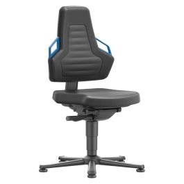 Scaun de lucru Nexxit 1 — negru, mâner gri, reglabil 450–600 mm [9030-2000-3285]