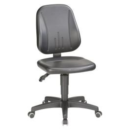 Scaun de lucru Unitec 2 - 9653-0551 - negru - 440–620 mm - piele artificială