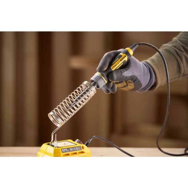Stanley, Pistol de lipit Stanley SFMCE040B compatibil cu acumulator 18V, temperatură reglabilă 204–482°C