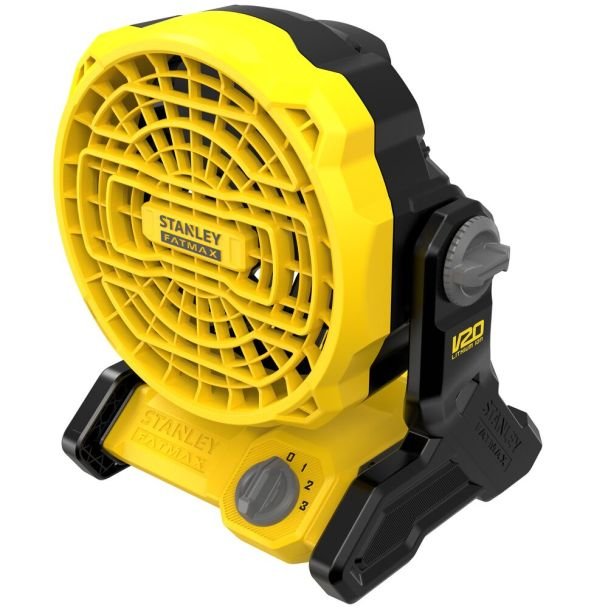 Stanley, Ventilator Stanley FATMAX SFMCE001B, compatibil cu acumulatori 18 V, debit 1100 mc/h, diametru 178 mm