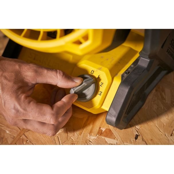 Stanley, Ventilator Stanley FATMAX SFMCE001B, compatibil cu acumulatori 18 V, debit 1100 mc/h, diametru 178 mm