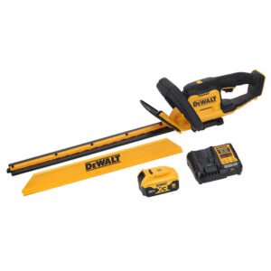 Trimmer gard viu DEWALT, deschidere 25 mm, 1 acumulator 5 Ah, încărcător 4 Ah