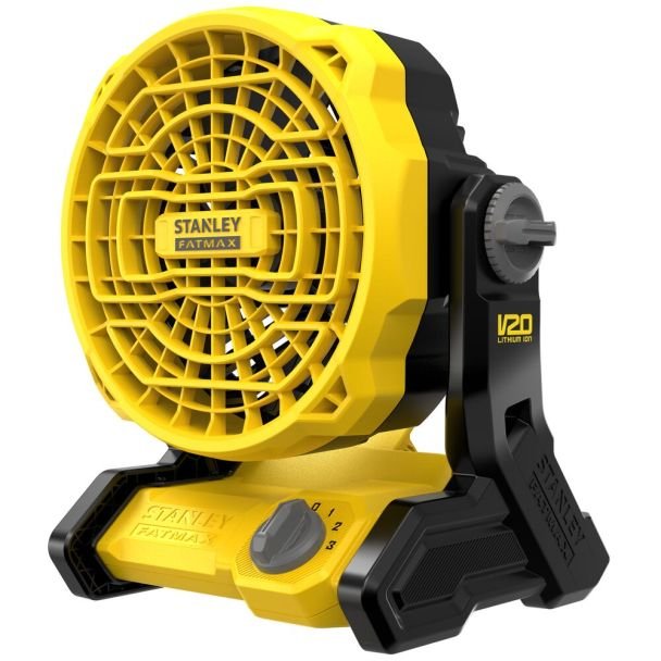 Ventilator Stanley FATMAX SFMCE001B, compatibil cu acumulatori 18 V, debit 1100 mc/h, diametru 178 mm