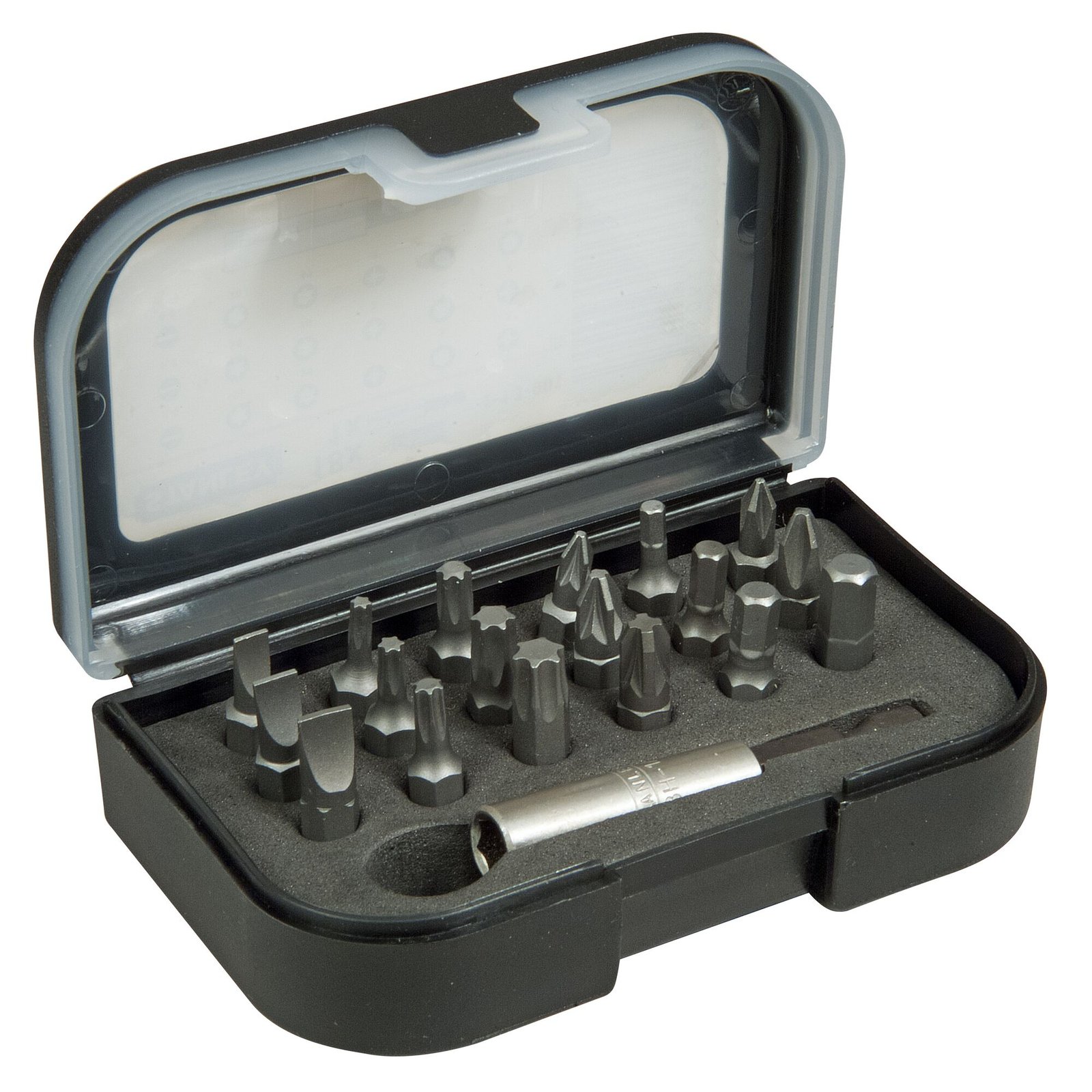 Set biți Stanley 1-13-901 – 18 biți de 25 mm și adaptor magnetic 1/4"