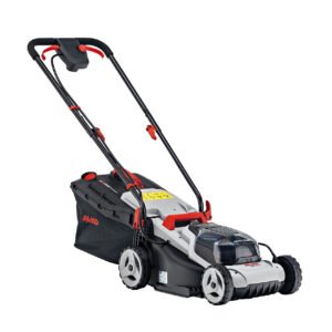 masina tuns gazon, pe baterie AL-KO 34.8 LI EasyFlex, latime de lucru 34 cm cu incarcator cu 2 locuri si 2 baterii (2.5Ah) 20V