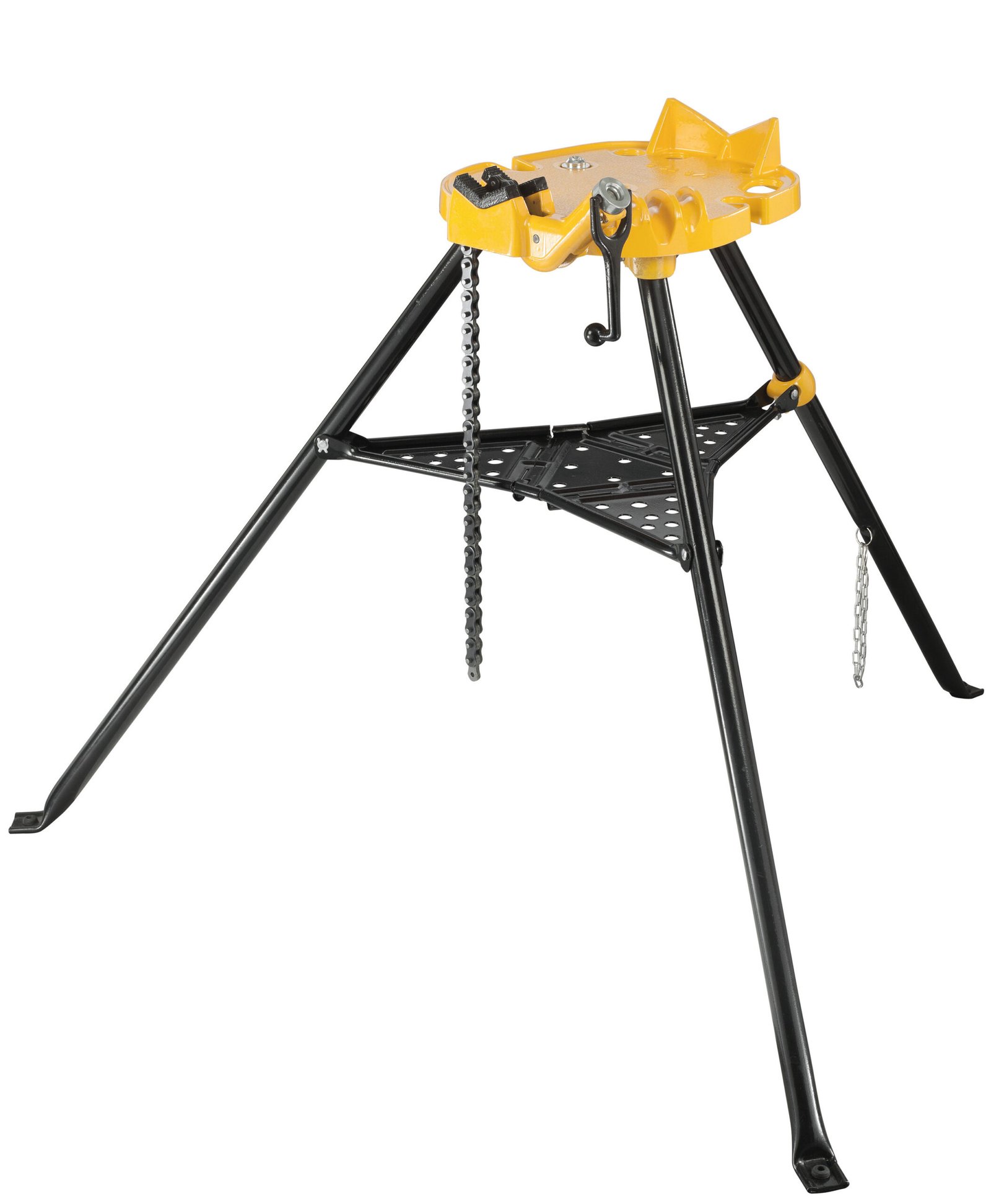 Stație de lucru REMS Aquila 3B cu menghină cu lanț – țevi 1/8–6", trepied, 450 kg