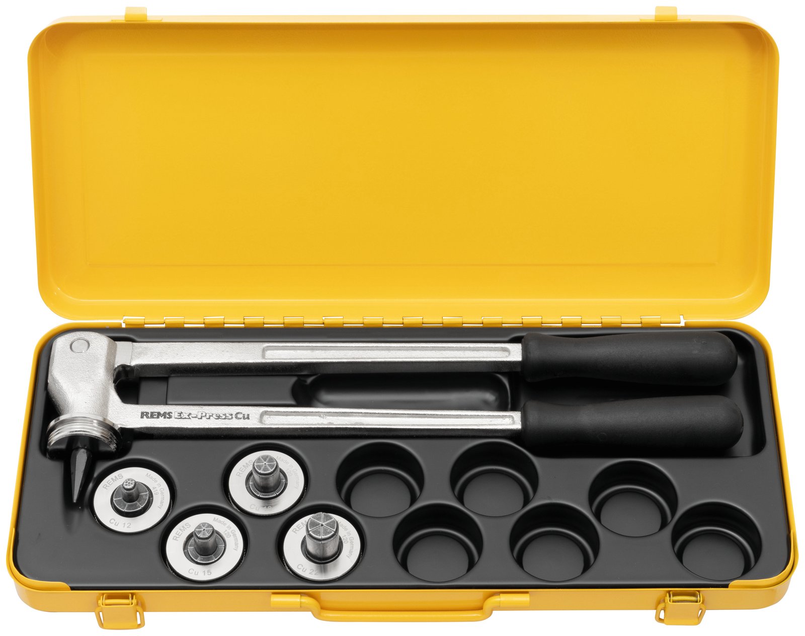 Expandor manual de țevi REMS Ex-Press Cu – capete 12, 15, 18, 22 mm