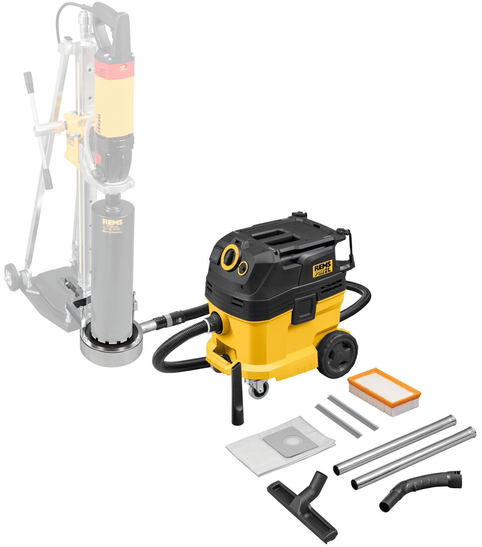 Aspirator umed-uscat REMS Pull 2 L 1200 W – 31 l, clasa L, curățare automată a filtrului - imagine 2