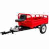 Remorcă motocultor DKD 850 Premium – ladă basculantă 1600 × 1000 × 450 mm, 850 kg