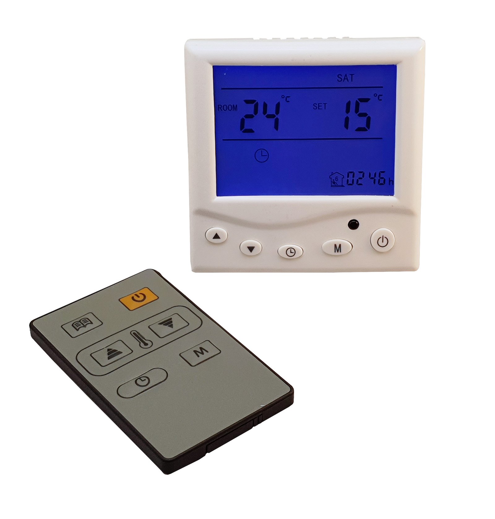 Termostat cu telecomandă Zobo – reglaj 5–35 °C, 220 V, programabil - imagine 2