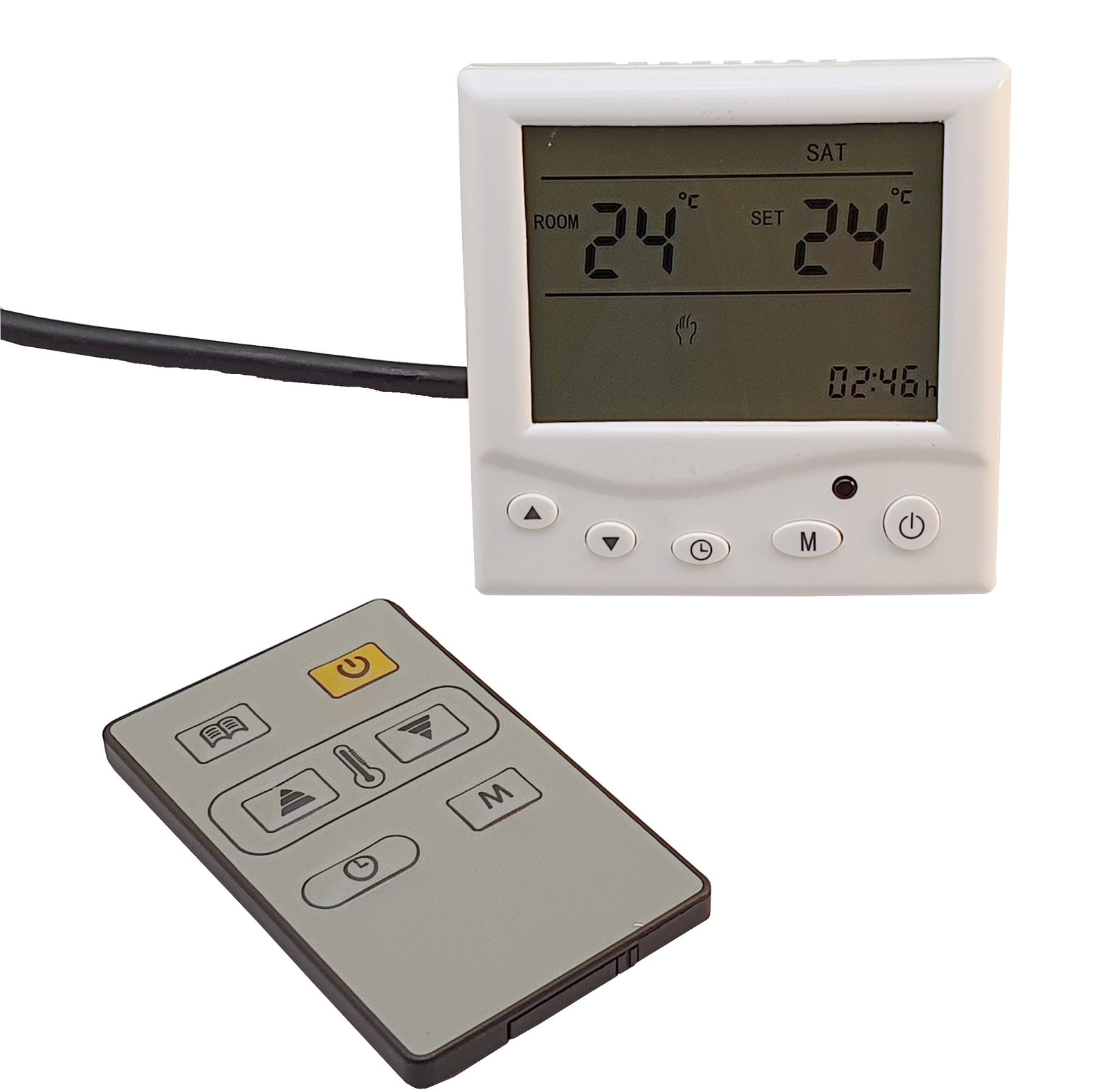 Termostat cu telecomandă Zobo – reglaj 5–35 °C, 220 V, programabil