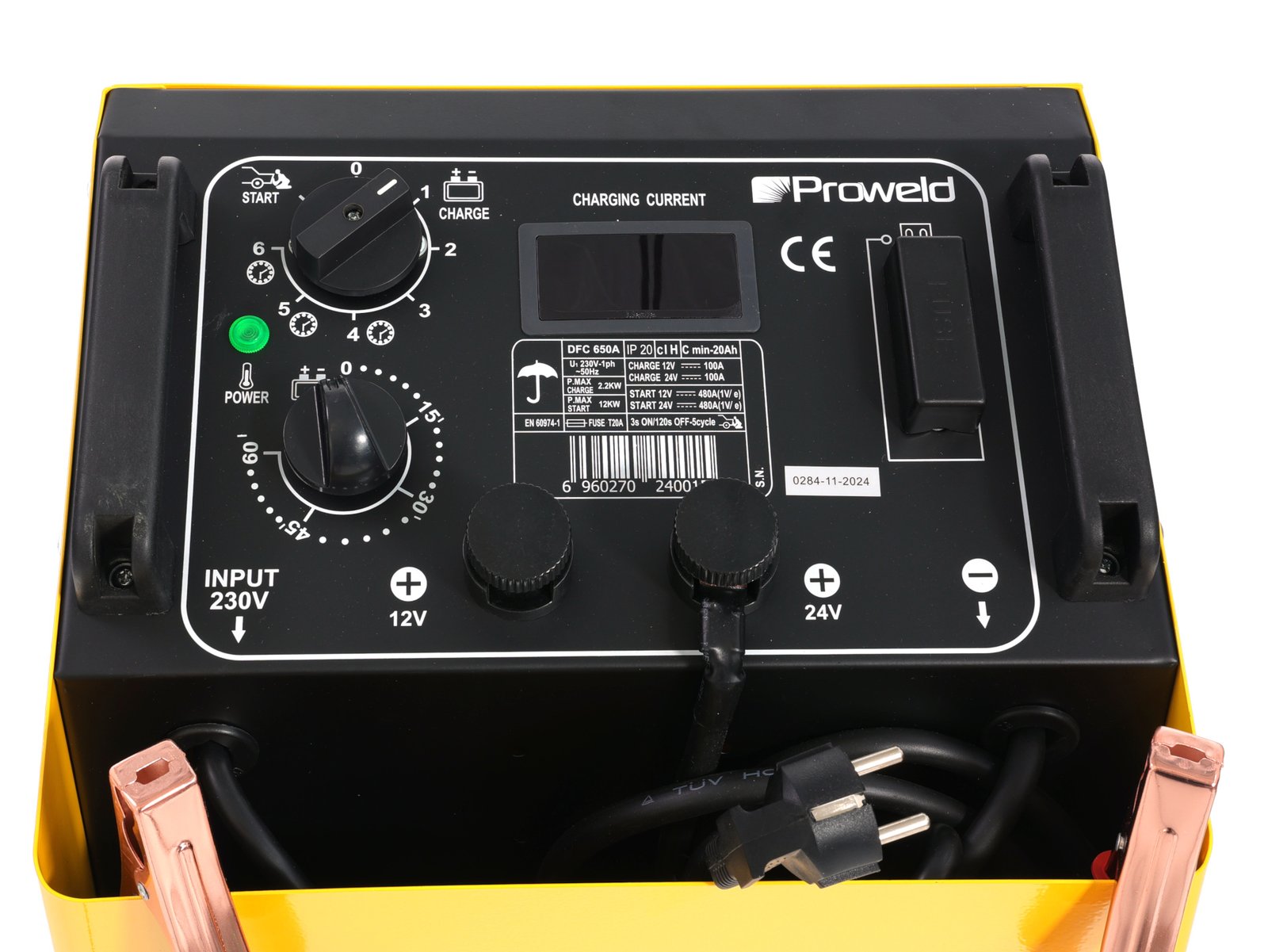 Redresor acumulatori Proweld DFC-650A – 12/24 V, pornire 480 A, încărcare max. 100 A - imagine 3