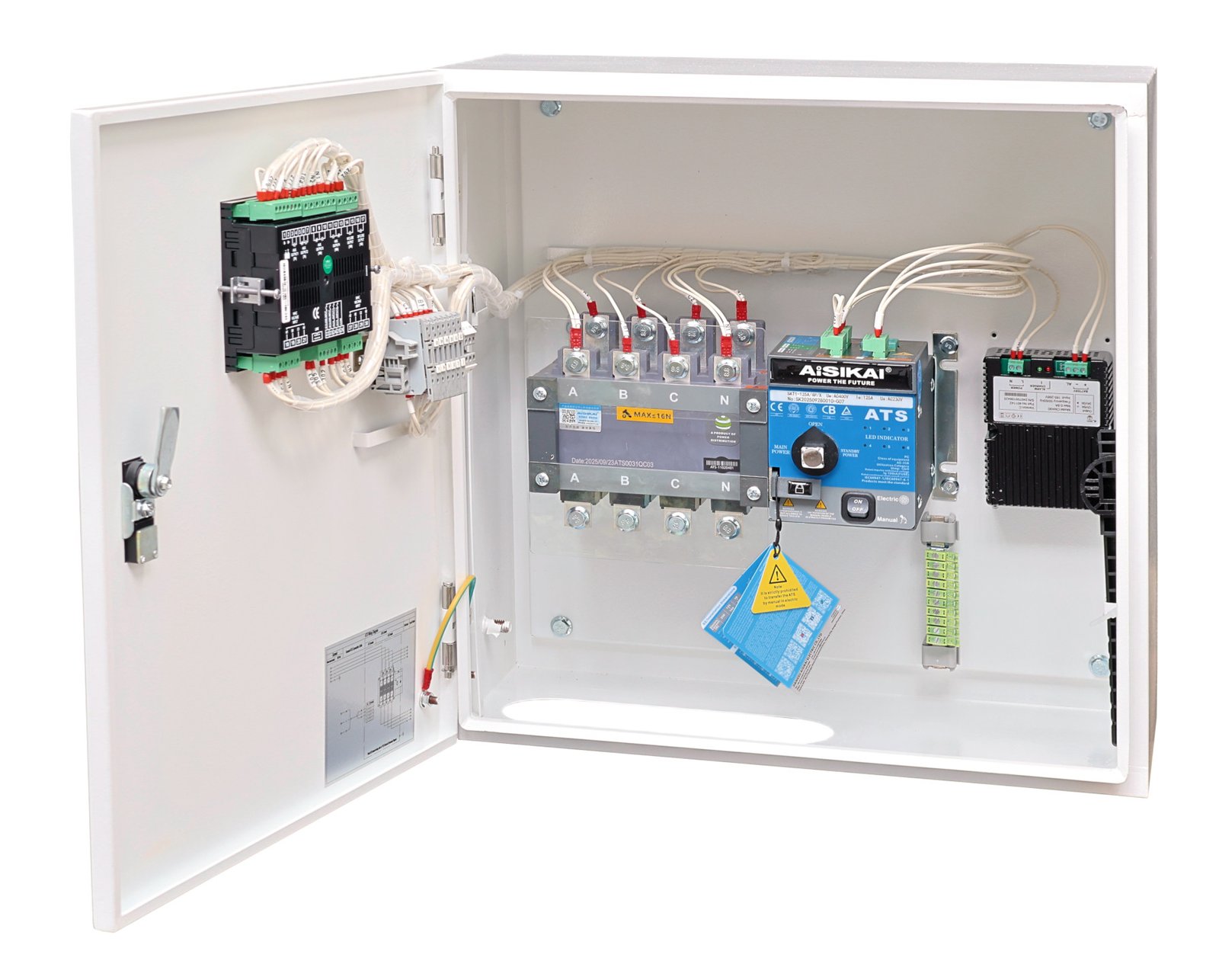 Automatizare Stager YA40125F24 125 A – trifazată 400 V, MEBAY ATS220, 24 Vcc - imagine 2