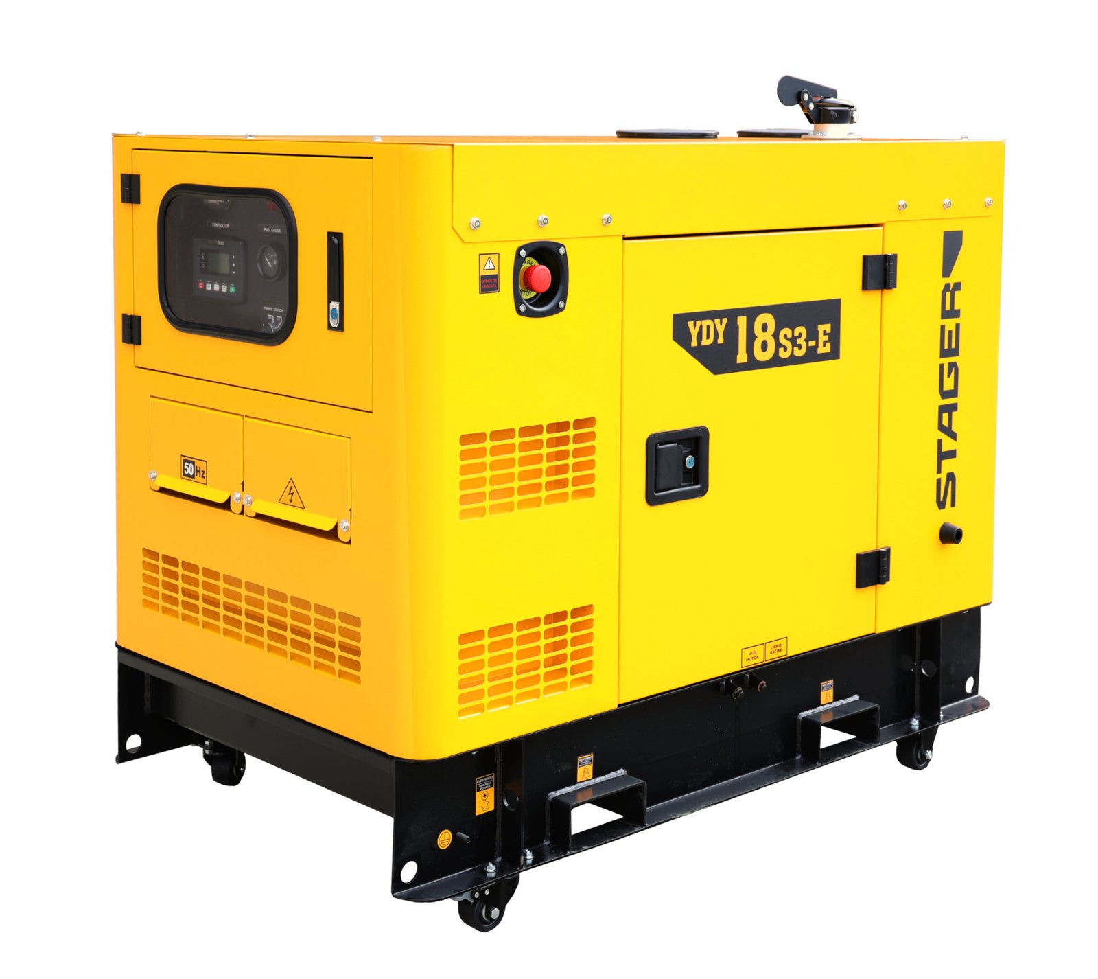 Generator insonorizat Stager YDY18S3-E – 18 kVA, diesel, trifazat, 1500 rpm - imagine 6