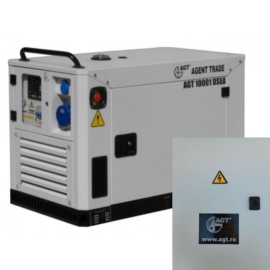 Generator de curent diesel AGT 10001 DSEA + panou de automatizare ATS 28 E/12