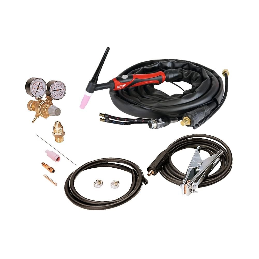 Telwin, Kit sudură TIG Telwin 802789 | Torță răcită cu lichid | Pentru uz profesional și atelier | Precizie și stabilitate arc electric | Kit complet cu accesorii esențiale