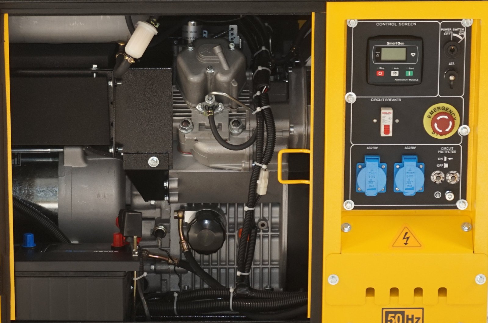 Generator insonorizat Stager YDE15000T 12 kVA – diesel, monofazat, pornire electrică - imagine 5