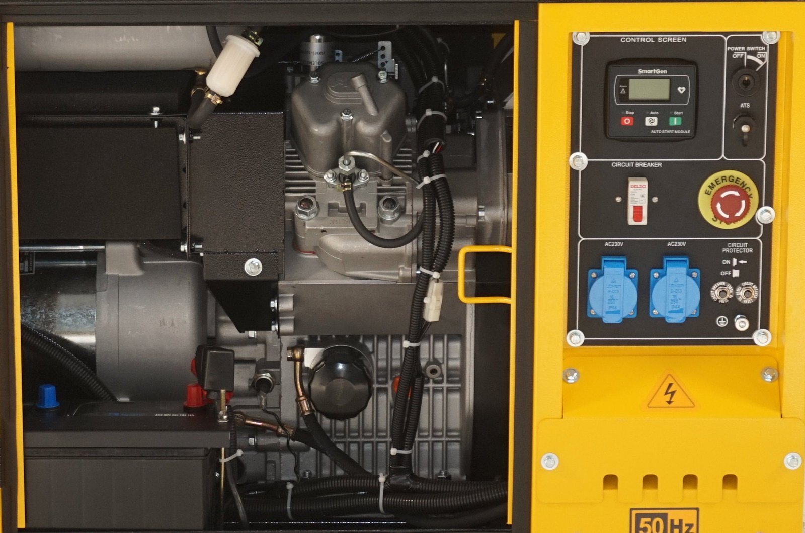 Generator insonorizat Stager YDE15000T 12 kVA – diesel, monofazat, pornire electrică - imagine 4