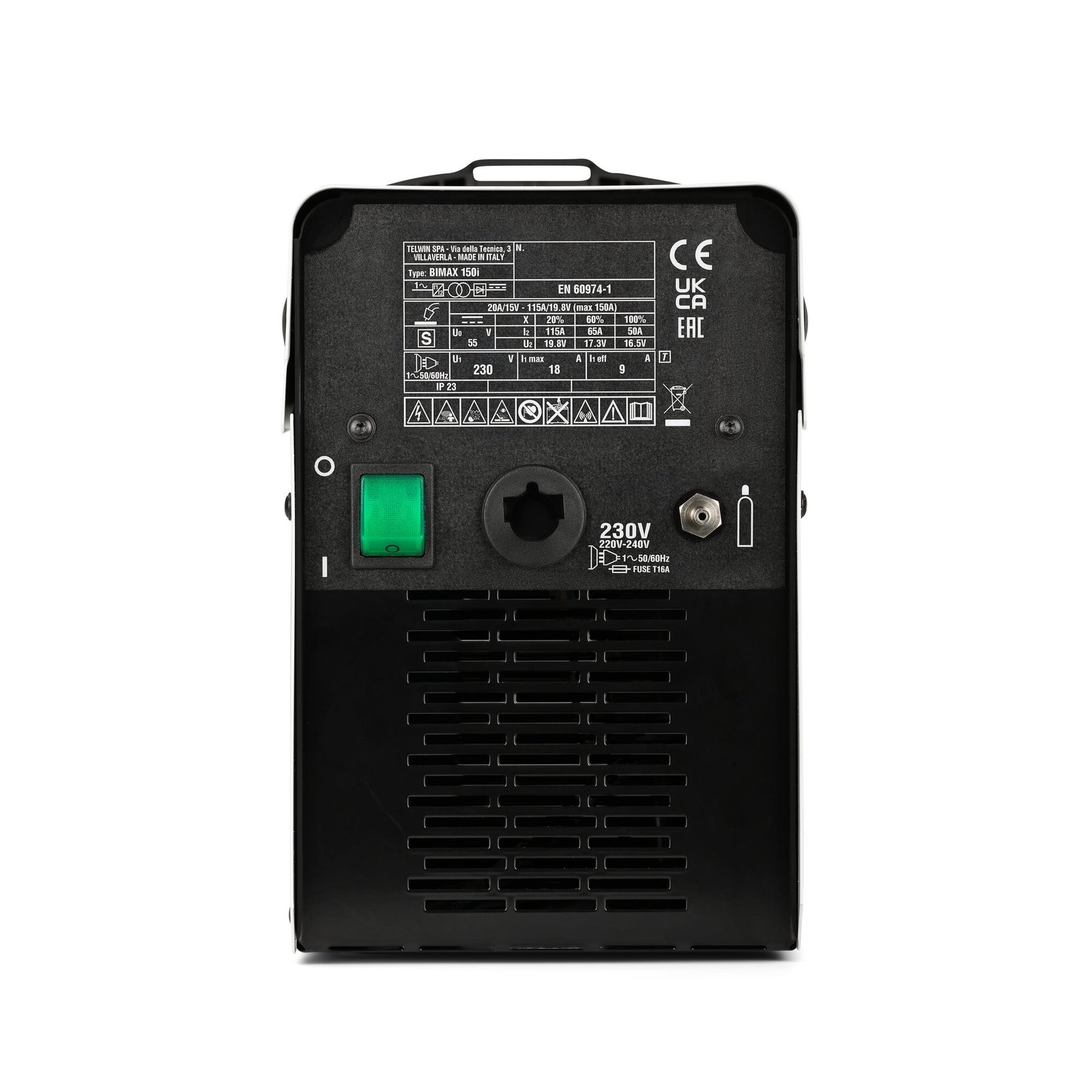 Telwin, Aparat sudură multiproces Telwin BIMAX150I SYNERGIC, 20 - 150 A, MIG-MAG / FLUX / MMA — set complet cu accesorii