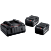 Set acumulatori Metabo Basic-Set – 2 × LiPOWER 5,2 Ah + încărcător ASC 145
