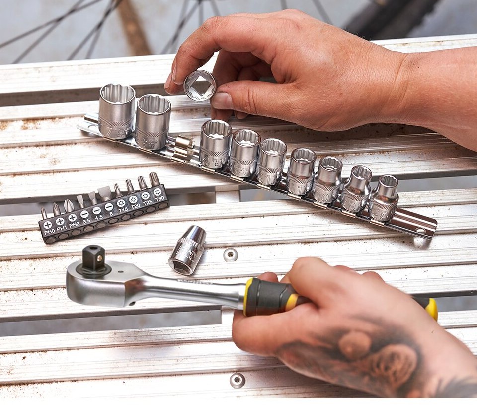 Set clichet Stanley FMMT82680-0 – 120 dinți, 3/8", 22 piese - imagine 9