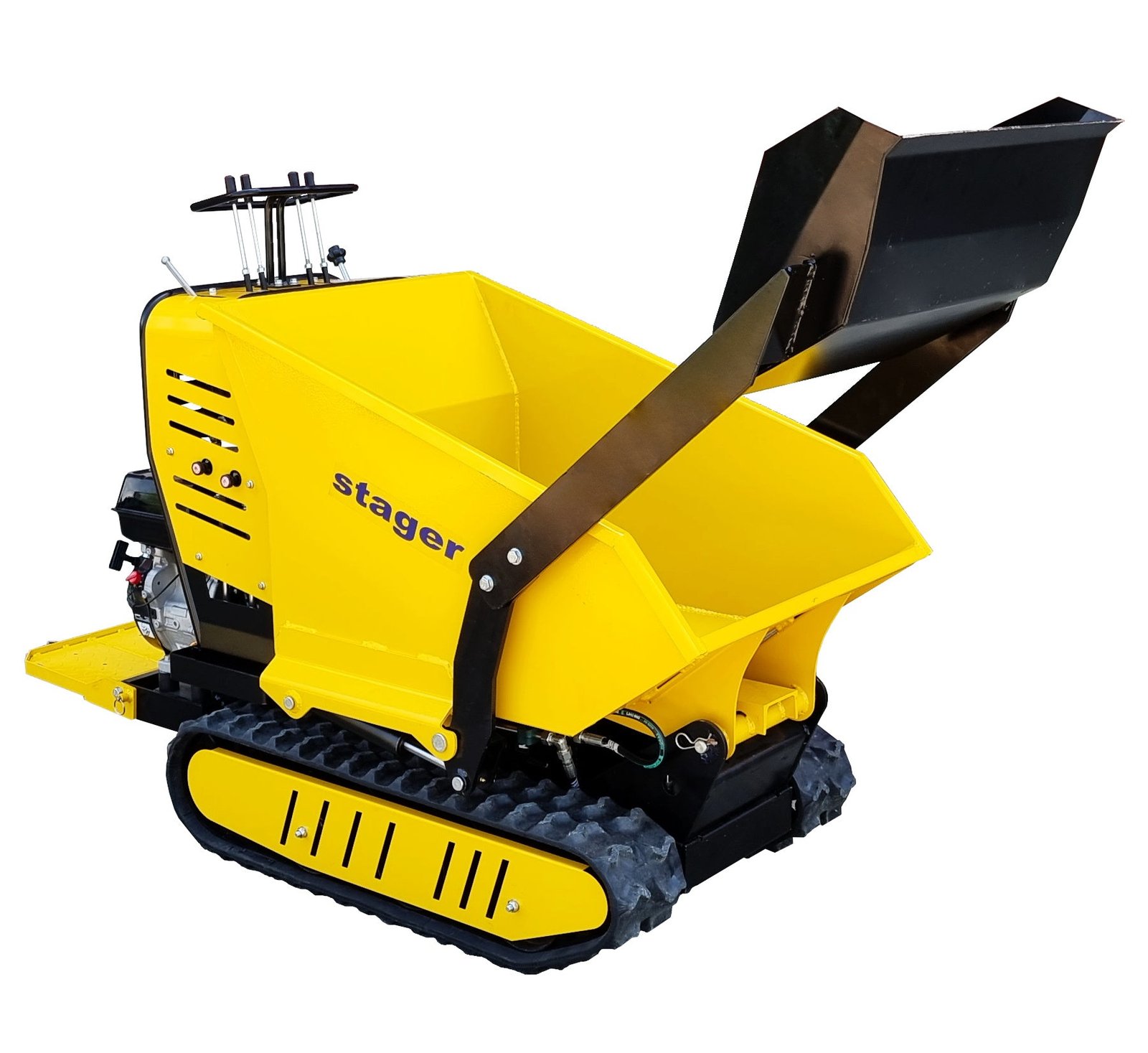 Roabă pe senile Stager RMT500SI cu încărcător frontal – 500 kg, motor 9 CP, hidrostatică - imagine 2