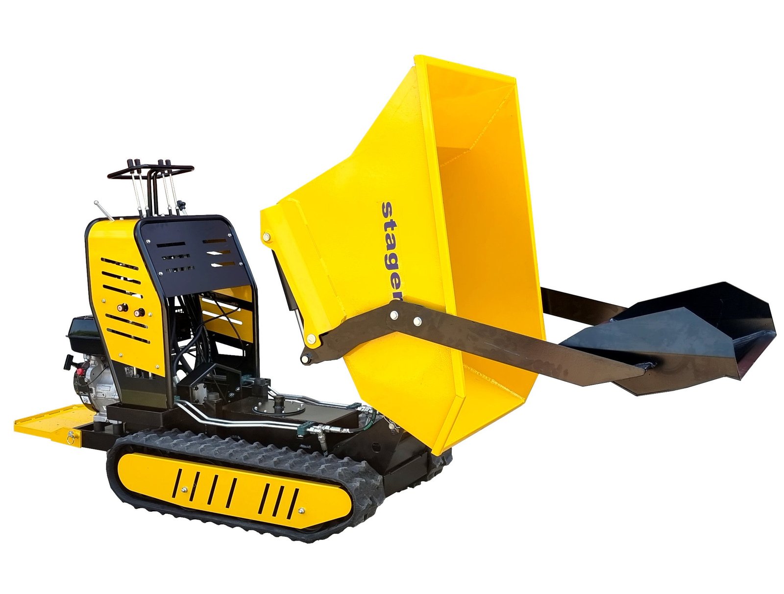 Roabă pe senile Stager RMT500SI cu încărcător frontal – 500 kg, motor 9 CP, hidrostatică - imagine 5