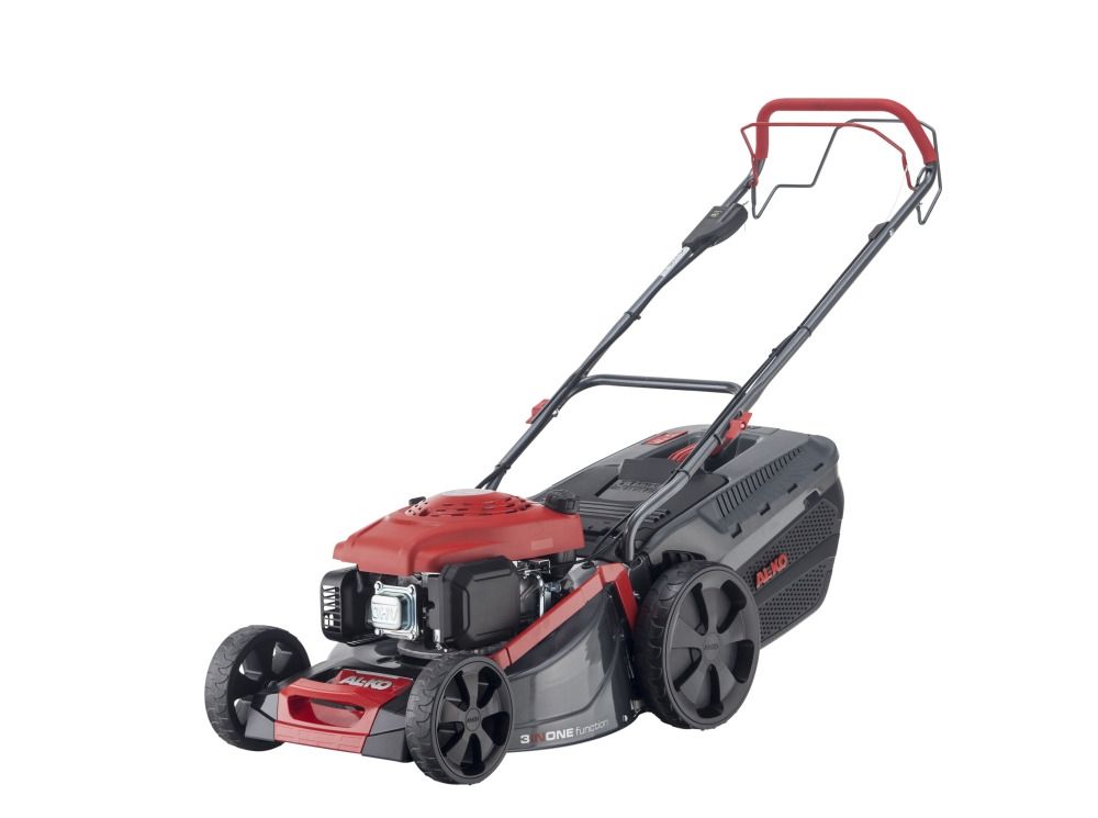masina tuns gazon, pe benzina, cu autopropulsie AL-KO Comfort 46.0 SPI-A 3-in-1, latime de lucru 46 cm, motor Pro170QSS LI pornire electrica, 166cc, putere 2.6kW