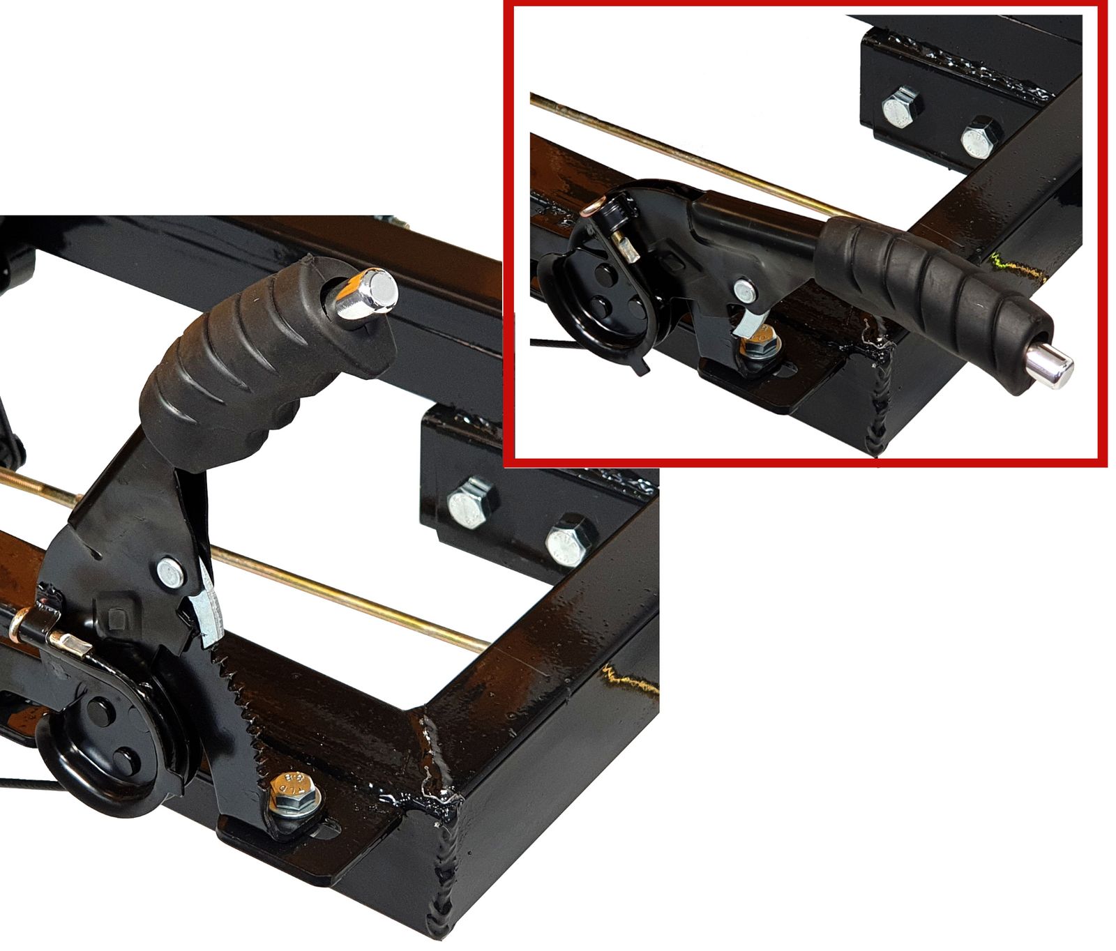 Remorcă Progarden Campo RM600CT – 600 kg, pentru minitractor, cuplă cu bilă - imagine 4