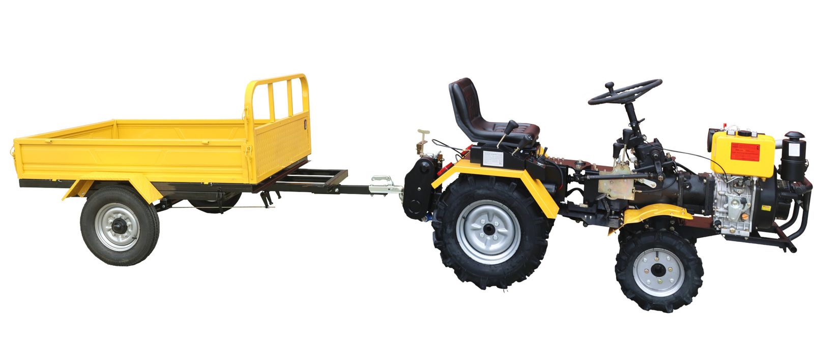 Remorcă Progarden Campo RM600CT – 600 kg, pentru minitractor, cuplă cu bilă - imagine 2