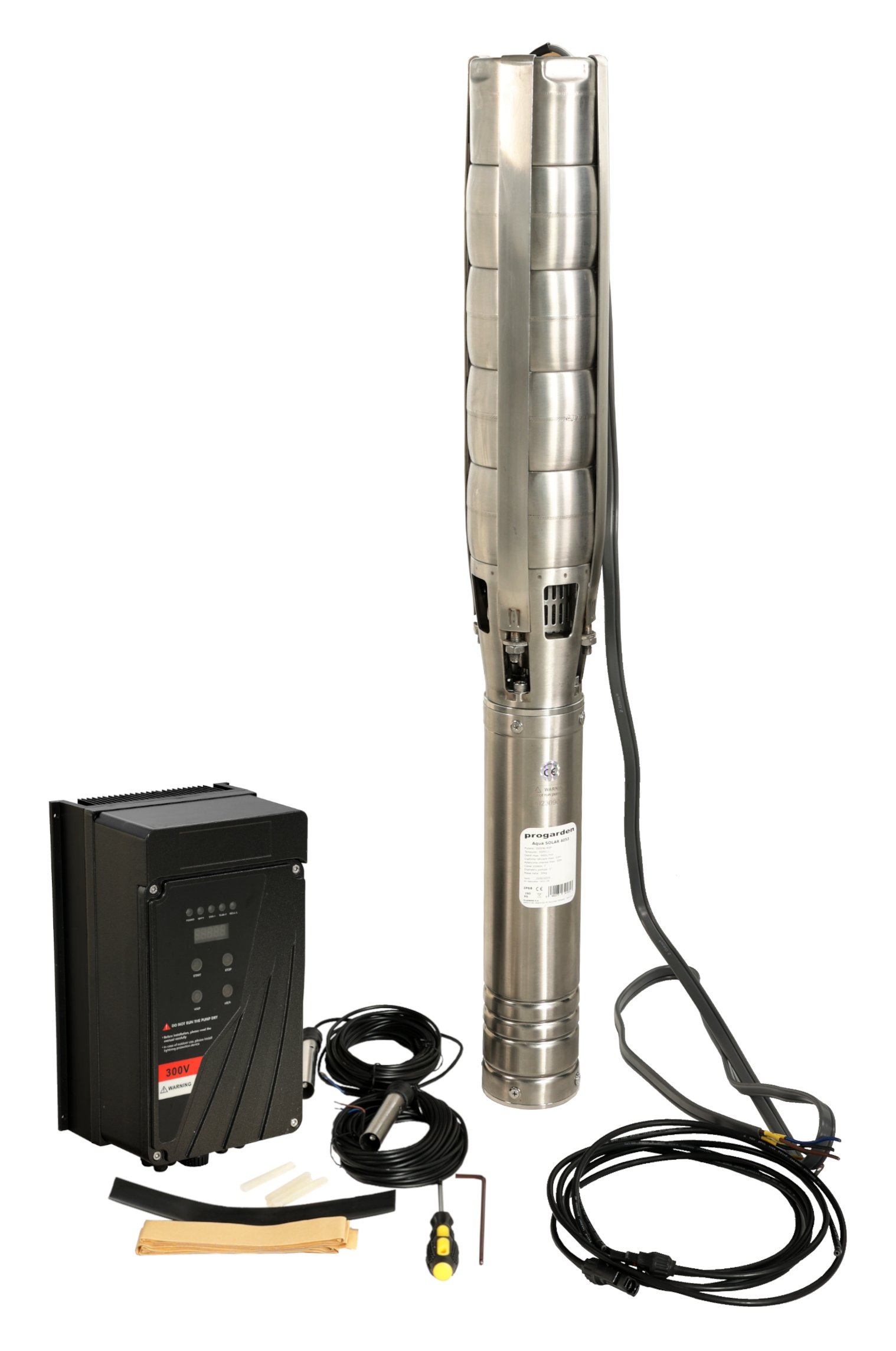 Pachet pompă submersibilă solară Progarden Aqua SOLAR 4053 – 3000 W, 660 l/min, 45 m, 14 panouri - imagine 5