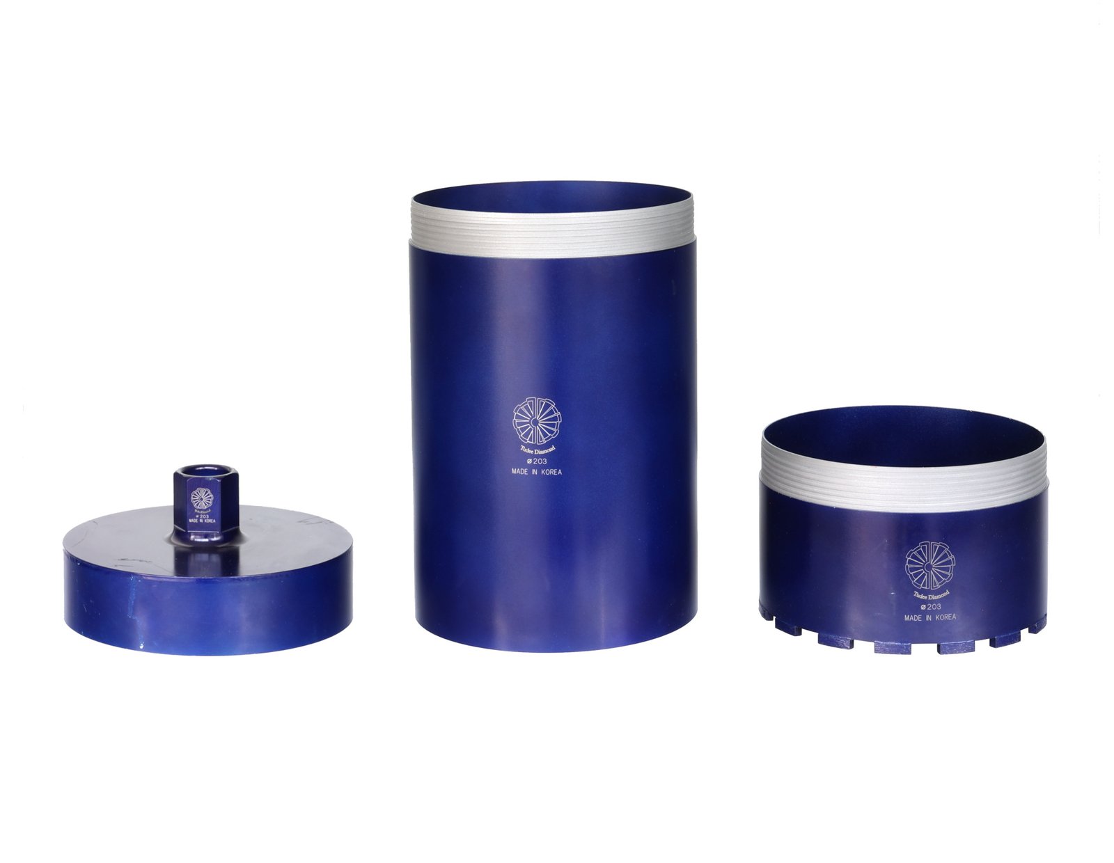 Set carotă diamantată Tu-Dee Diamond SCD203 – 203 mm, tub 270 mm, filet 1-1/4UNC - imagine 3