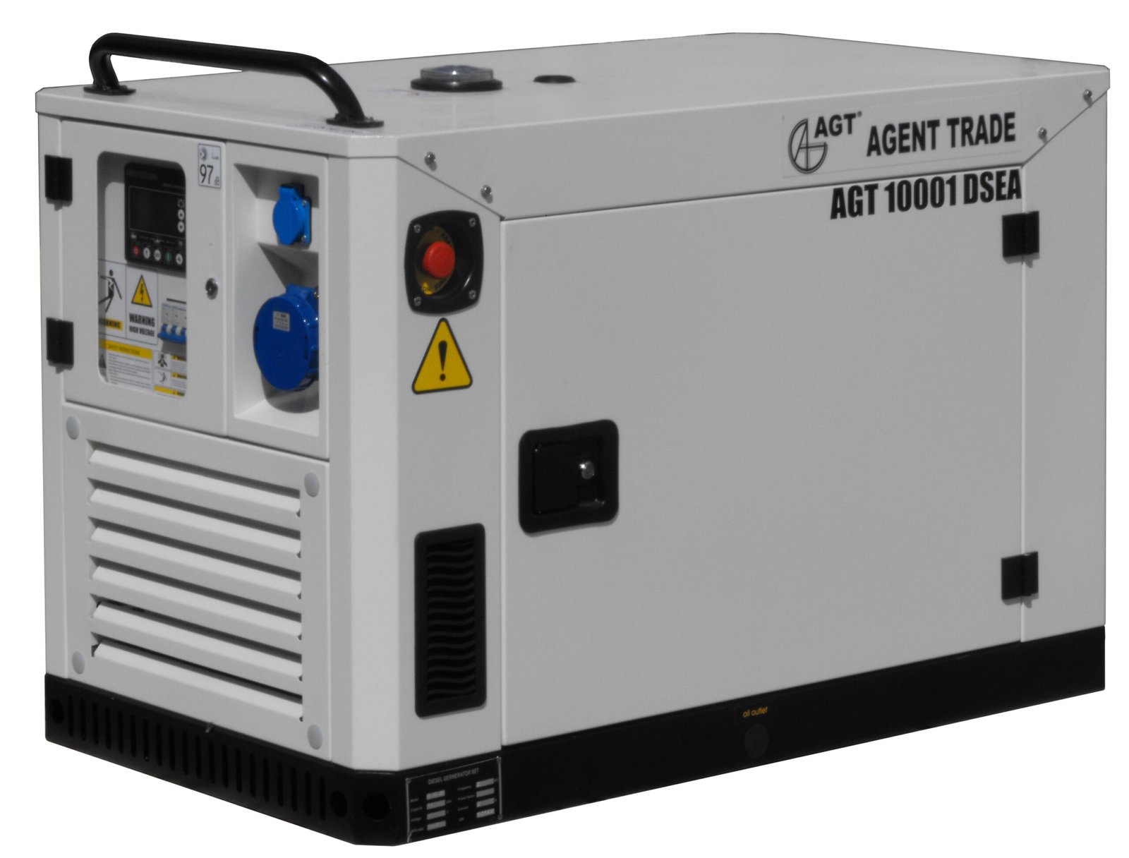 Generator de curent diesel AGT 10001 DSEA + panou de automatizare ATS 28 E/12