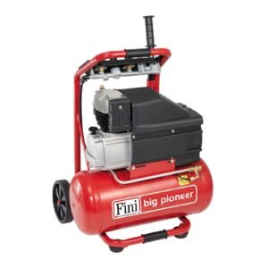 Fini, Compresor aer cu ulei monofazat Fini BIG PIONEER MK312M – 2.2 kW, 10 bar, 284 l/min, 1 cilindru, butelie 24 L