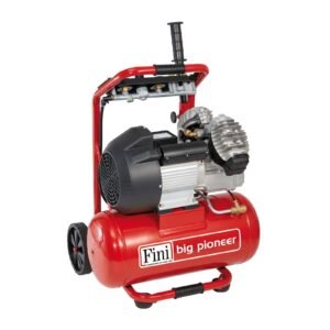Fini, Compresor de aer cu ulei, monofazat | Fini BIG PIONEER/I 4020M | 2.2 kW, 10 bar, 356 l/min | doi cilindri dispuși în V | butelie 24 l
