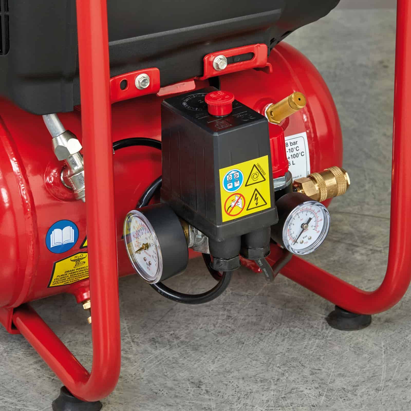 Fini, Compresor de aer Fini CIAO OL1850-6 – 6 l, fără ulei, 1.1 kW, 8 bar, 179 l/min