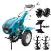 Motocultor DKD HS 1100D NEW 18 CP benzină – cu roți metalice și plug reversibil