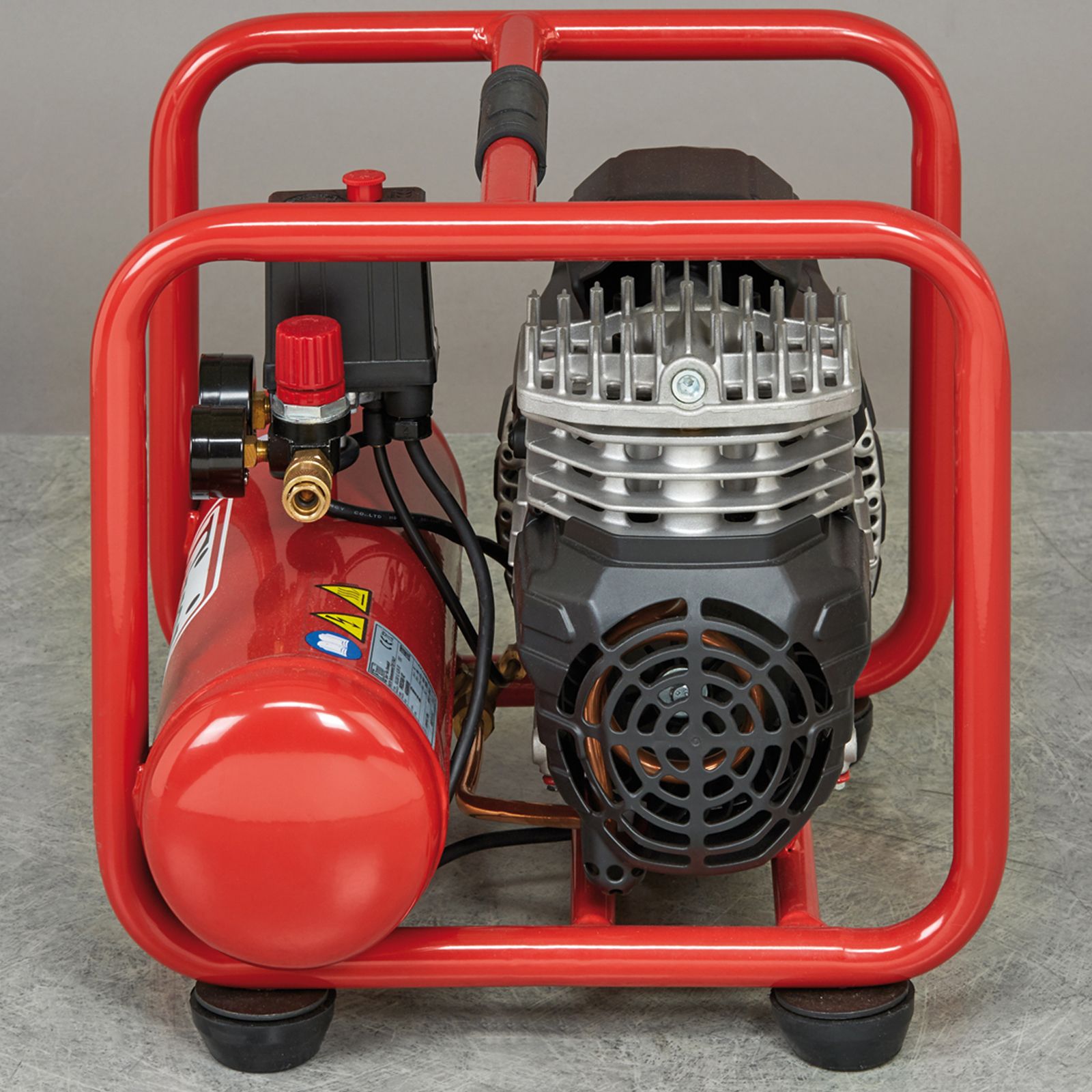Fini, Compresor de aer fără ulei Fini SCOUT 6/244, 6 l, 1100 W, 8 bar, 130 l/min — portabil, silențios, pentru atelier și hobby