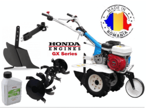 Motosapa Premium AGT 6500 Honda GX160 motor 5.5 CP benzina 2+1 viteze latime lucru 50-80 cm freze ro