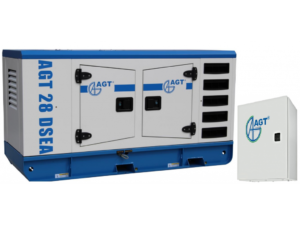 Generator de curent diesel AGT 28 DSEA cu preîncălzire + panou de automatizare ATS 28 EI/12