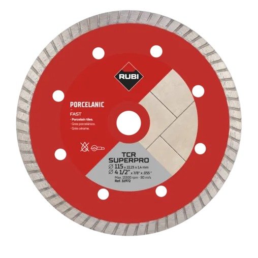 Disc diamantat Rubi TCR 115 SuperPro – Ø 115 mm