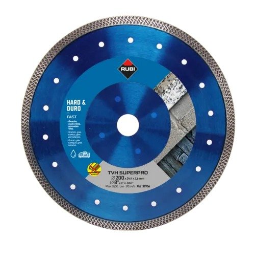 Disc diamantat Rubi TVH 200 SuperPro – Ø 200 mm