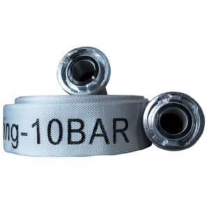 Rolă de 30m furtun refulare tip pompieri – 2″ 10 bar cu cuple direct Weima