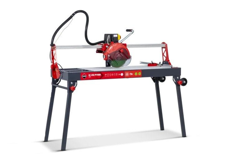 Mașină electrică de tăiat gresie Rubi DC-250 PYTHON 1200 – disc 250 mm, tăiere 121 cm