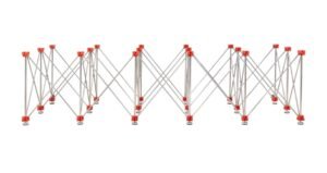 Masă de lucru retractabilă Rubi 300 x 120 cm – sarcină 1500 kg