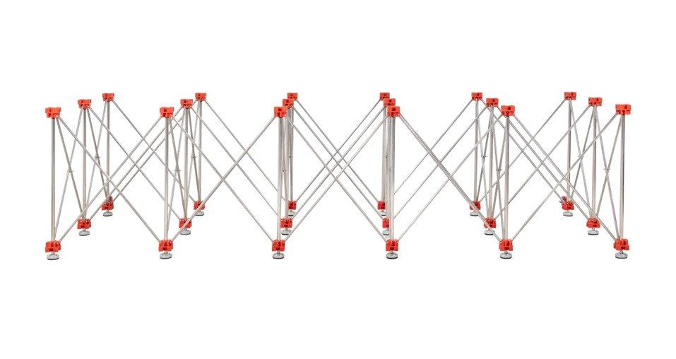 Masă de lucru retractabilă Rubi 300 x 120 cm – sarcină 1500 kg