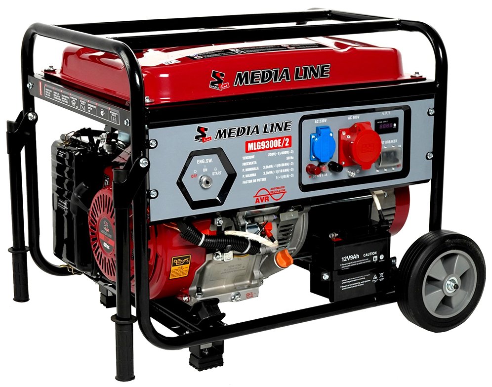 Generator de curent Media Line MLG 9300E/2 + panou de automatizare ATS 93
